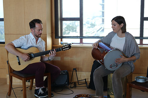 Guitarist Brian Moran and Percussionist Ami Molinelli