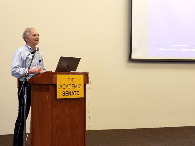 Division Chair David Teitel addresses the audience at the start of the event