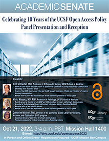 UCSF Open Access Policy Celebration Poster