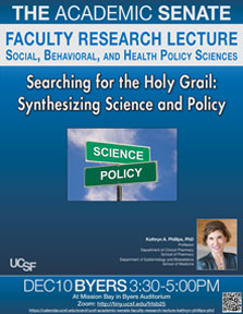 Faculty Research Lecture Social Behavioral, and Health Policy Sciences Poster Small Image